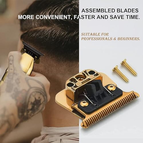 COSYONALL Trimmer Replacement Blade for Babyliss Pro All FX787 & FX726 Hair Trimmers,DLC 2.0 Clipper Replacement Blades Compatible with BaByliss Barberology Trimmer Blades,Gold - Image 4