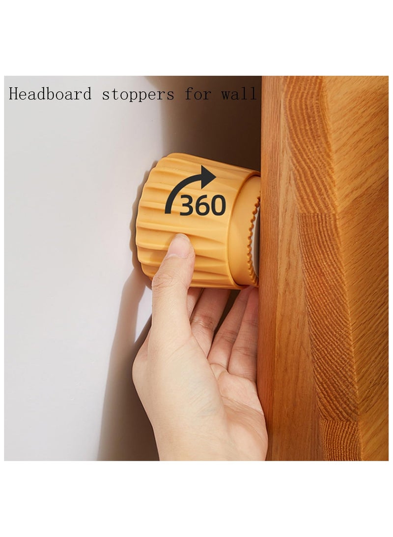 SYOSI أداة تثبيت سرير Bed Head ، 4 قطع إطار سرير قابل للتعديل أداة مضادة للاهتزاز ، مثبت أثاث بلاستيكي متين لرفع الأرائك والأسرة والطاولات والكراسي ، مثبتات رأس السرير لمنع اصطدام الحائط  - Image 2
