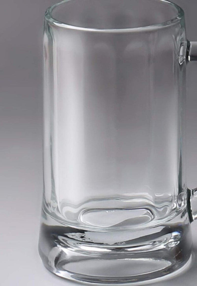 SYANKA Italian Premium Heavy Bottom Beer Mugs Set of 2, Transparent, 400 ML, Premium Beer Glass, Perfect for Gift - Image 3