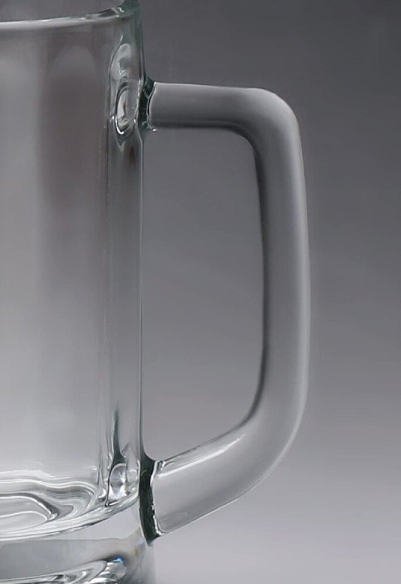 SYANKA Italian Premium Heavy Bottom Beer Mugs Set of 2, Transparent, 400 ML, Premium Beer Glass, Perfect for Gift - Image 5