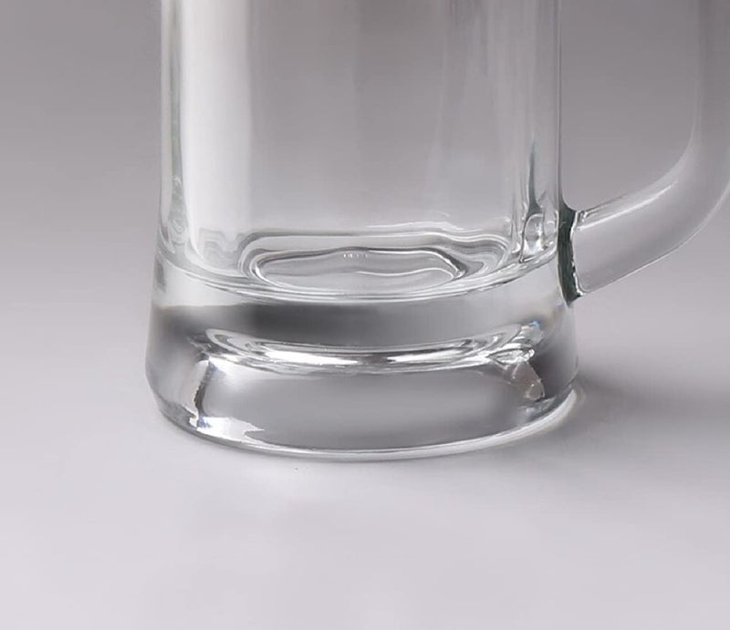 SYANKA Italian Premium Heavy Bottom Beer Mugs Set of 2, Transparent, 400 ML, Premium Beer Glass, Perfect for Gift - Image 4