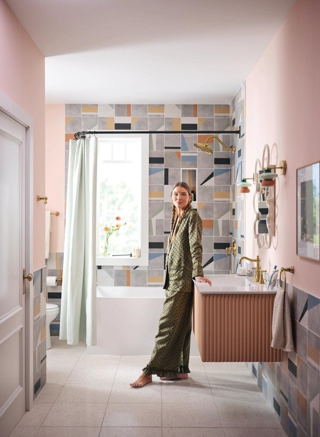 Moen Weymouth Brushed Gold Bathroom Hand -Towel Ring, YB8486BG - Image 4