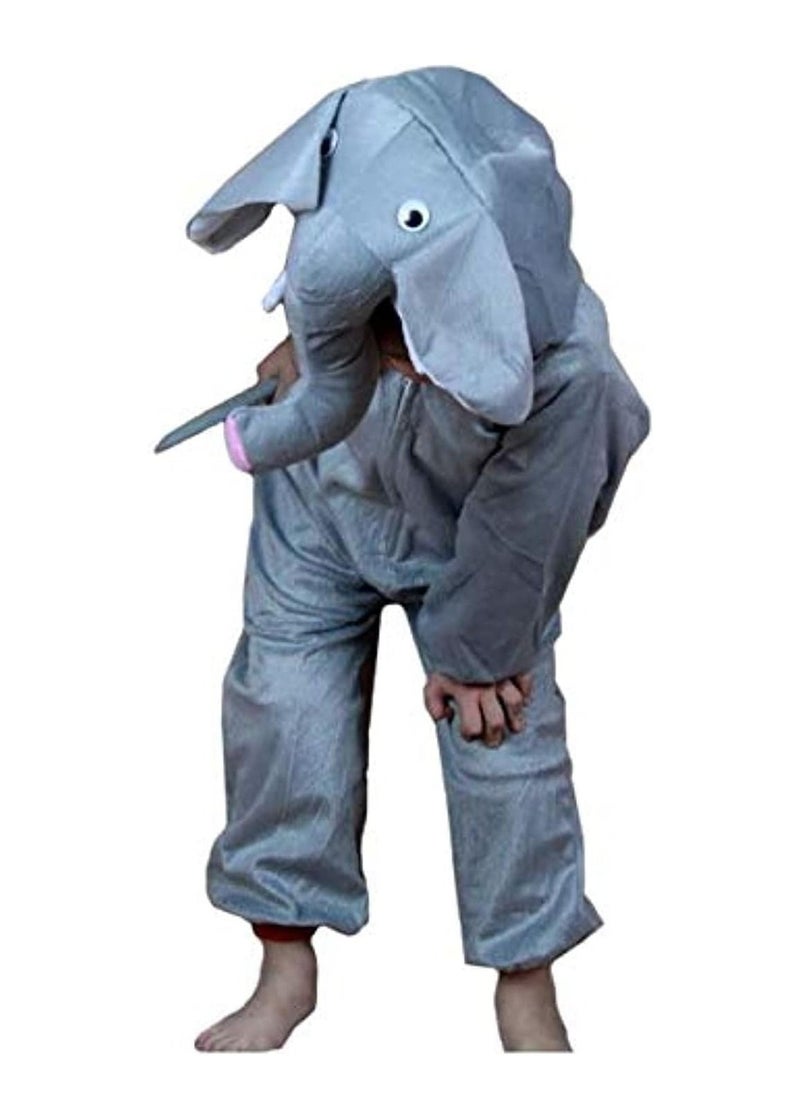 Brain Giggles Brain Giggles Elephant Animal Plush Costume Design Carnival Party Jumpsuit for Kids Boys and Girls Medium  - Image 3