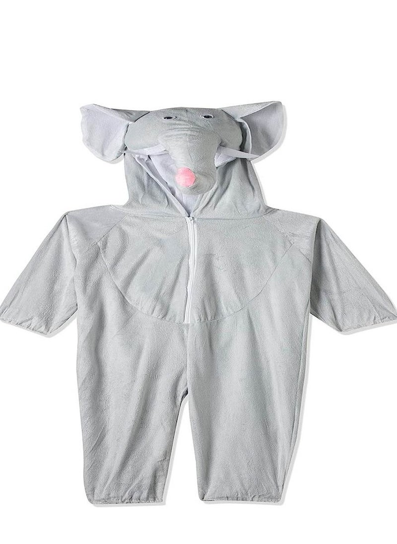 Brain Giggles Brain Giggles Elephant Animal Plush Costume Design Carnival Party Jumpsuit for Kids Boys and Girls Medium  - Image 1