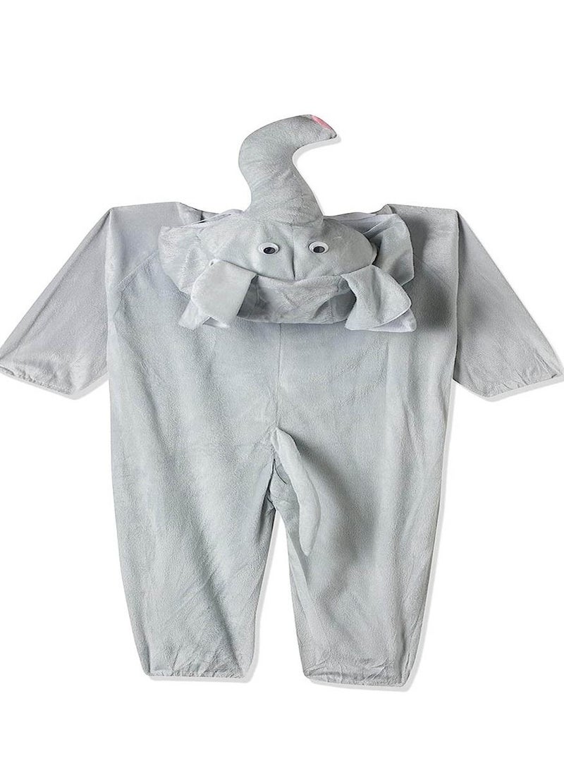 Brain Giggles Brain Giggles Elephant Animal Plush Costume Design Carnival Party Jumpsuit for Kids Boys and Girls Medium  - Image 2