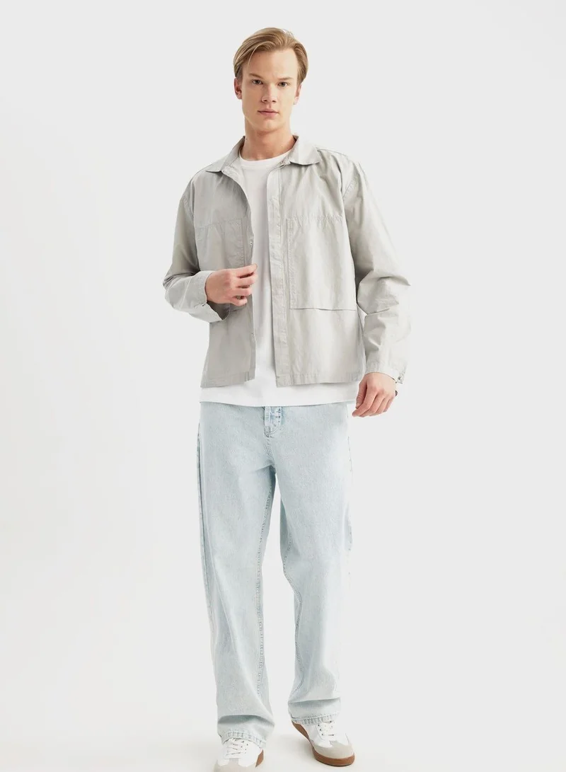 DeFacto  Man Relax Fit Long Sleeve Shirt for Men | Best Price UAE