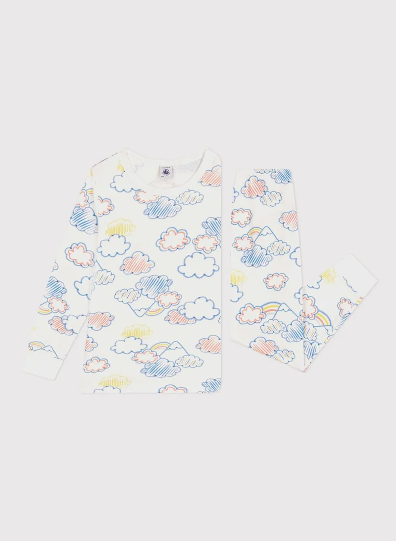 Petit Bateau Kids Pritned Pyjama Set