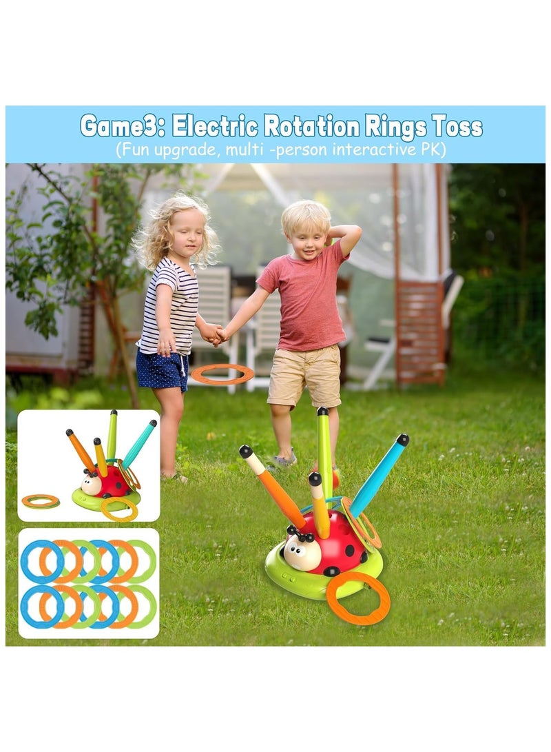 M.A&F's 3 in 1 Musical Jump, Toss Ring Game Toy and Stomping Launch Rocket Launcher for Kids Outdoor Toys with Remote Control, Indoor Outside Toys for Kids Ages 4-8 Toys for Ages 5-7 8-13 Kids Gifts - Image 5