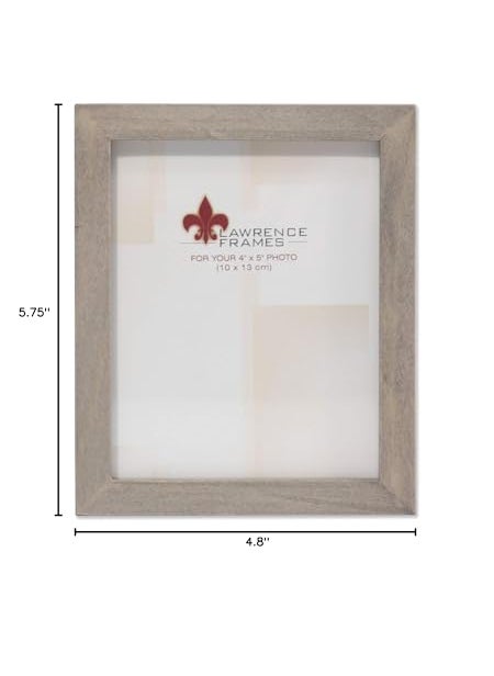 Lawrence Frames Lawrence Frames 4x5 Gray Wood Gallery Collection Picture Frame  - Image 4