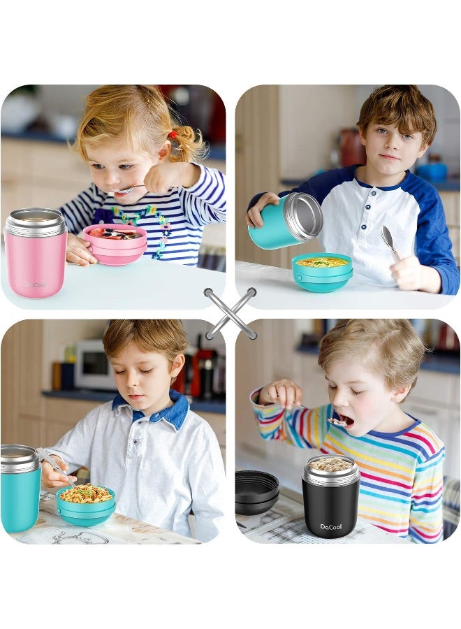 DaCool Food Thermos for Kids 16 oz Insulated Lunch Containers Leak Proof Thermos for Food Lunch Soup Vacuum Stainless - Image 4