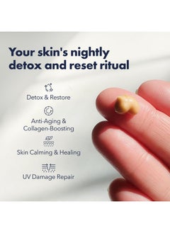 Onsen Secret Skin Reboot Cream Essential Hydration Collagen Night Cream For Women Anti Aging & Wrinkle Cream For Women Skin Firming Night Face Cream & Night Moisturizer W/Vitamin C & E 50Ml  - Image 3