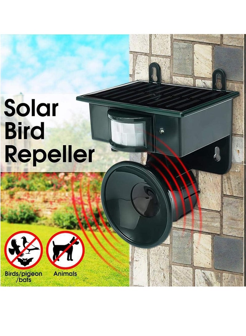 طارد بالموجات فوق الصوتية ، طارد الحشرات بالموجات فوق الصوتية ، مستشعر الحركة PIR بالطاقة الشمسية في الهواء الطلق للماء طارد الحيوانات بالموجات فوق الصوتية ، طارد الطيور والقطط والكلاب والثعالب والفئران والأرانب وآمنة وصديقة للبيئة - Image 2