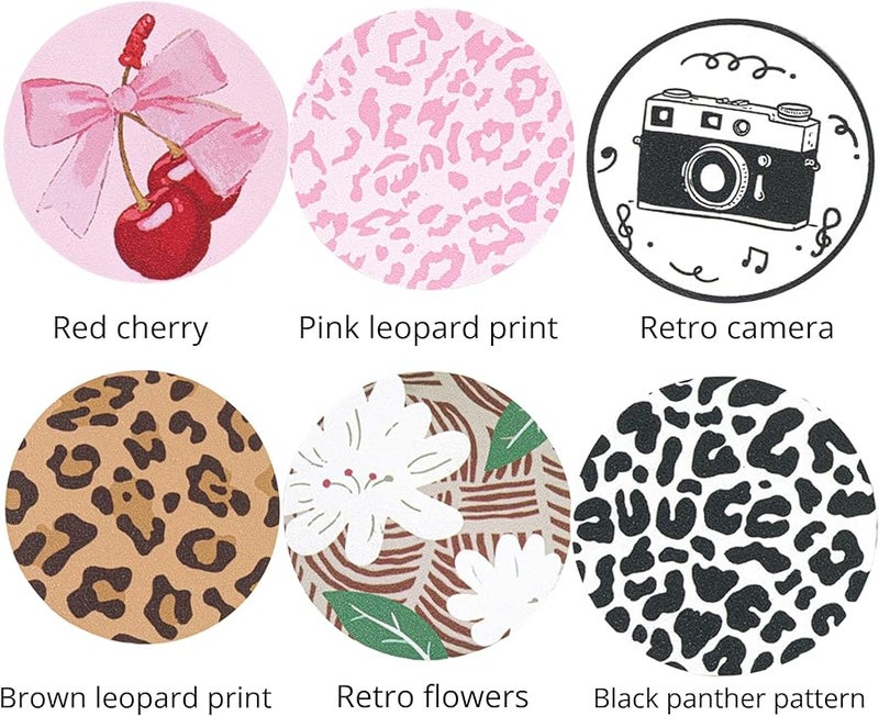 Instax Mini EVO Camera Lens Cap Sticker Retro Flowers Design Anti Scratch Dustproof - Image 3