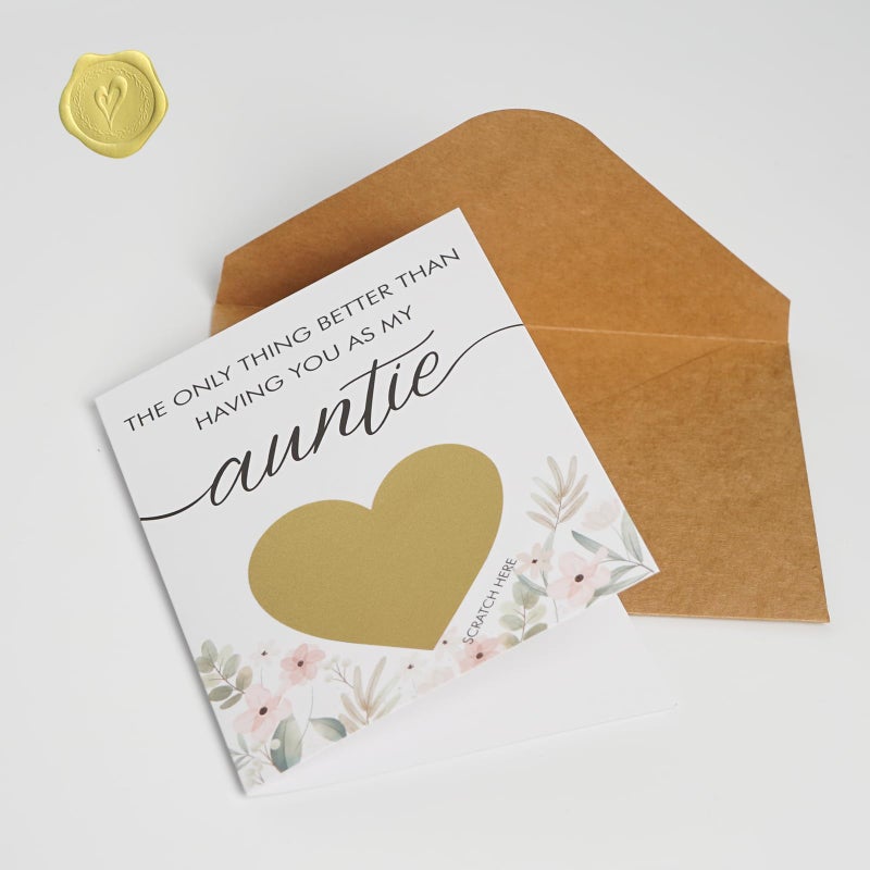 HAMUIERS Will You Be My Godmother Scratch Off Card for Auntie, Godmother Proposal Gift from Niece Nephew, Godmother Request Asking Card - Image 4