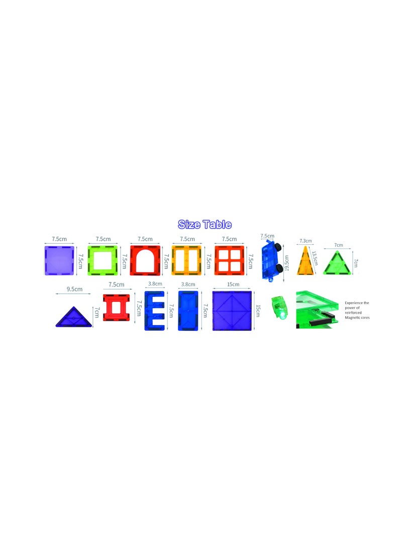 ESSENTIALS 360 Magnetic Tiles, 108 PCs Building Blocks, Magnetic Toys for Toddlers- Kids Construction STEM Toys for 3+ Year Old Boys and Girls-Learning by Playing Games Inspirational, Educational Toys  - Image 5