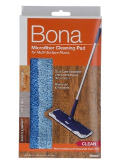 Dual-Zone Microfiber Multi-Surface Floor Cleaning Pad Blue 46.5 x 13 cm AX0003053