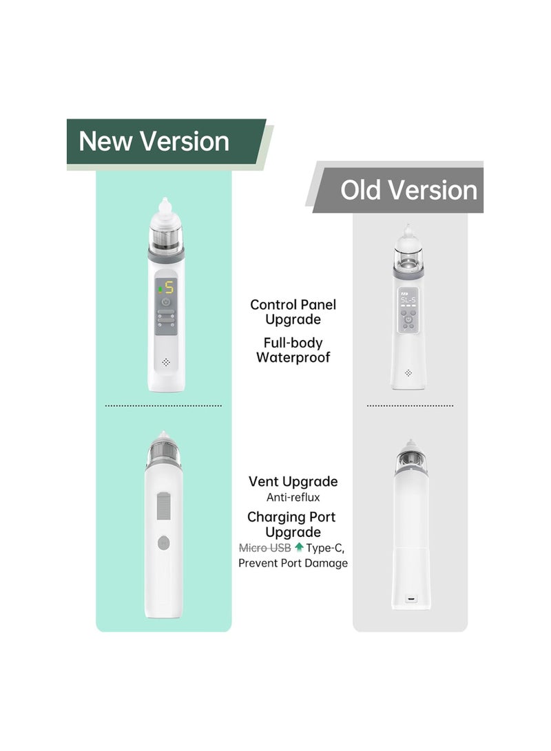 SYOSI 1PCS Automatic Nose Cleaner with Silicone Nose Tips & 5 Levels of Suction & Music Soothing Function Rechargeable Portable - Image 5