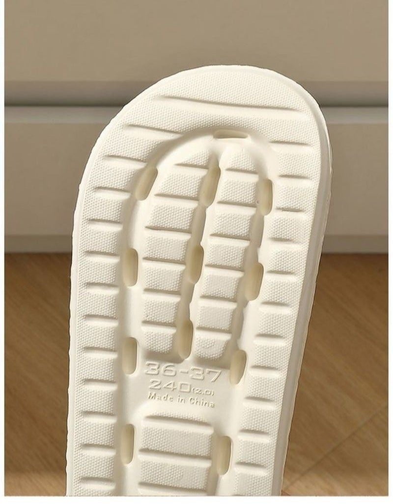 Women's Open Toe Shower Slide Slippers, Thick Soft Sole Non-Slip Quick Drying Sandals - Image 4