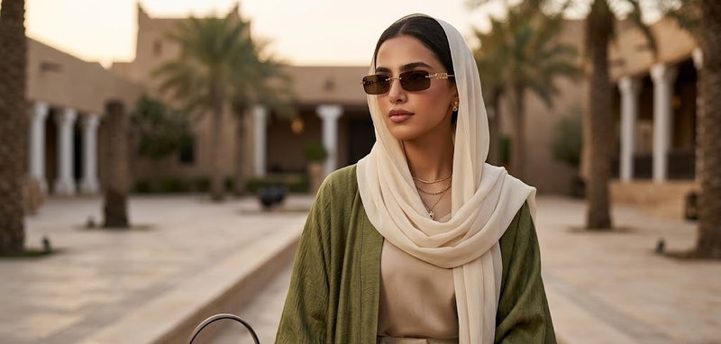 غوتشي نظارات شمسية مستطيلة بدون إطار من غوتشي GG1808S 004 52 للجنسين - إطار ذهبي وعدسات بنية - Image 5