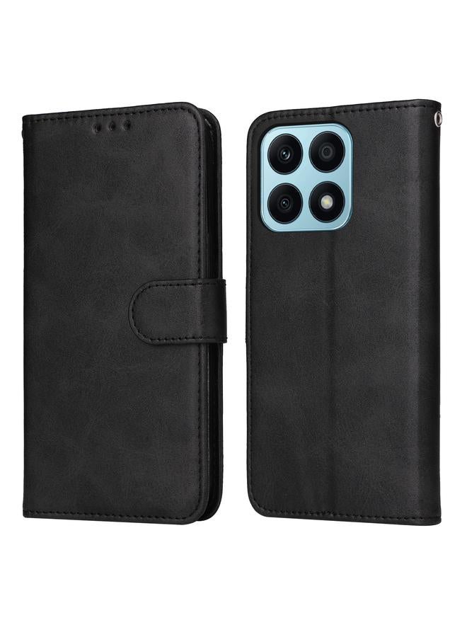 اس-توب جراب هاتف Honor X8a الكلاسيكي المصنوع من جلد العجل القابل للطي - Image 1