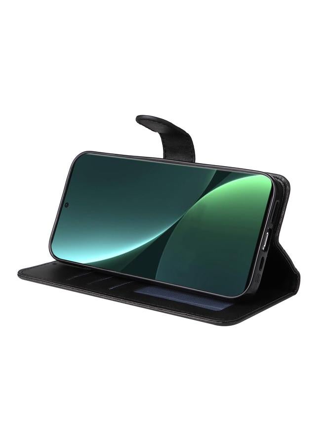 اس-توب جراب هاتف Honor X8a الكلاسيكي المصنوع من جلد العجل القابل للطي - Image 5