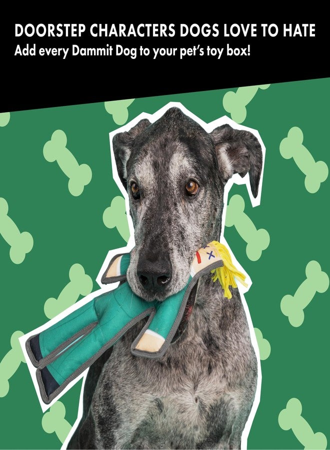 Dammit Doll Squeaky Dog Chew Toy - The Tax Man - Funny Doorstep Intruders for Pets Who Protect the Yard - Durable Ballistic Nylon Piping, Soft & Barkably Satisfying - Image 4
