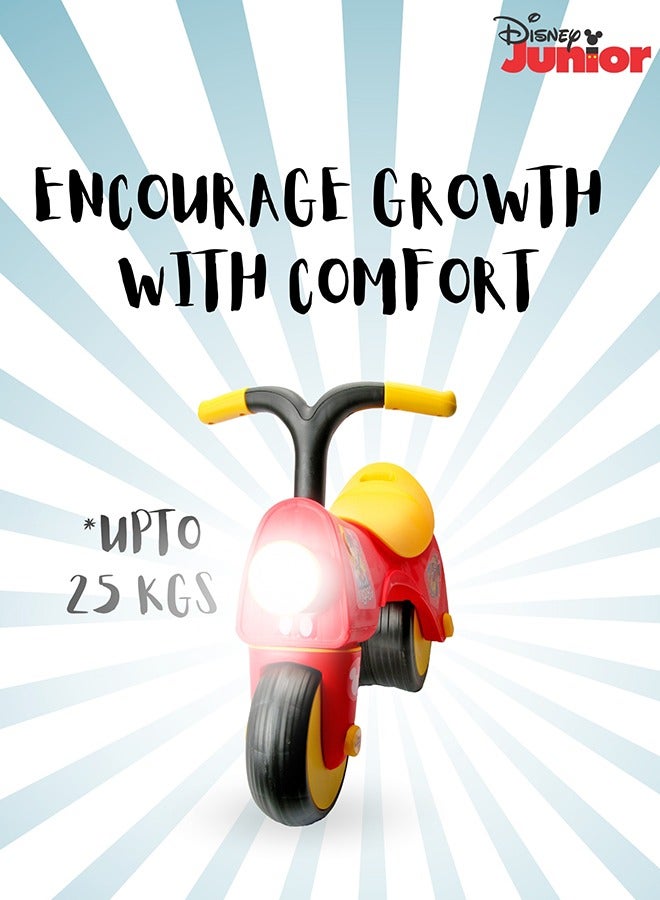 Disney Mickey Mouse Ride On Toys for Kids, Baby Ride on Scooter, Gift for Girls & Boys, Balance Bike Anti Skid No Pedal, Toddler Bicycle , 3 years-5 years, Red  - Image 2