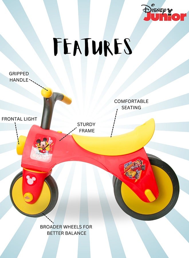 Disney Mickey Mouse Ride On Toys for Kids, Baby Ride on Scooter, Gift for Girls & Boys, Balance Bike Anti Skid No Pedal, Toddler Bicycle , 3 years-5 years, Red  - Image 4