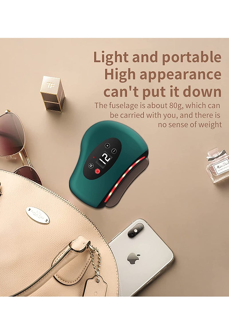 Excefore Facial Massage Electric Gua Sha Tools Microcurrent Electronic Gua Sha Board Constant Temperature design for Face Neck Skin Improve Facial Fine Lines Remove Wrinkles Face Lifting - Image 5