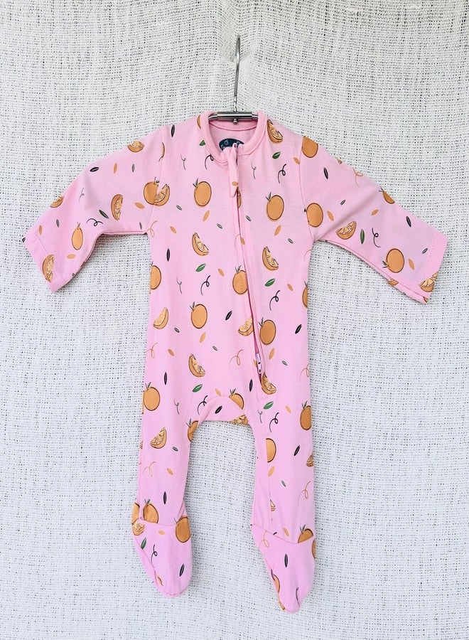 TwinsTribe Twins Rompers Set for Babies Apples & Oranges Theme, Size 0-3 months, Gift for Twins, Twin Dress Clothes Outfit, Premium Cotton - Image 4