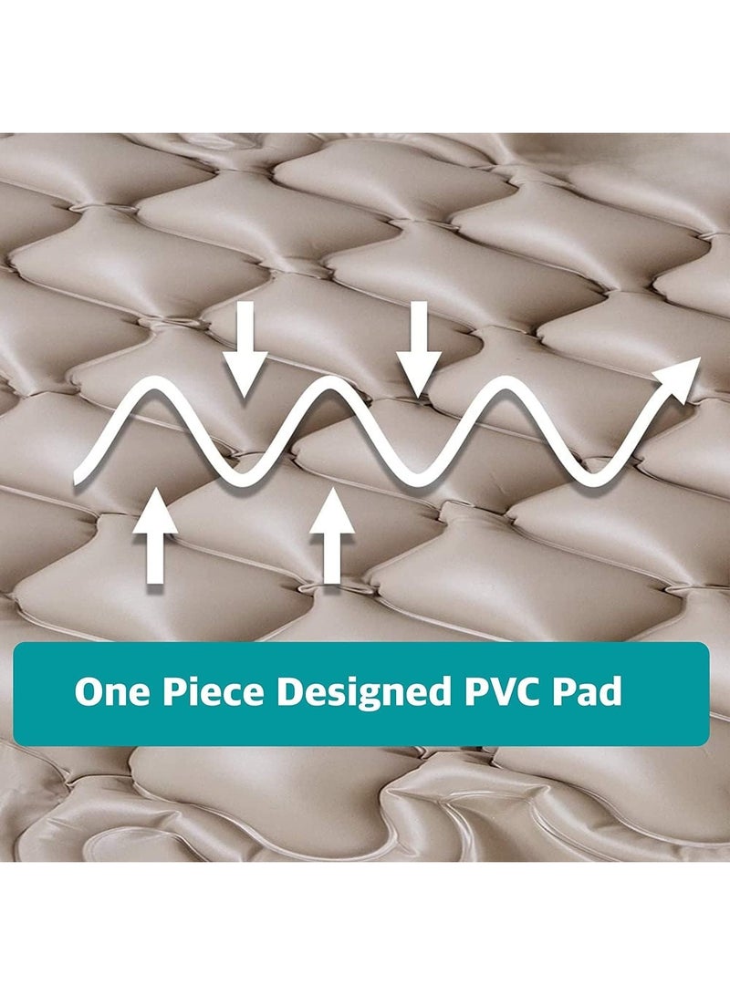 Alternating Air Pressure Mattress with Electric Air Pump, Adjustable Pressure Air Mattress for Comfortable Home Care, Full Size PVC Mattress - Image 2