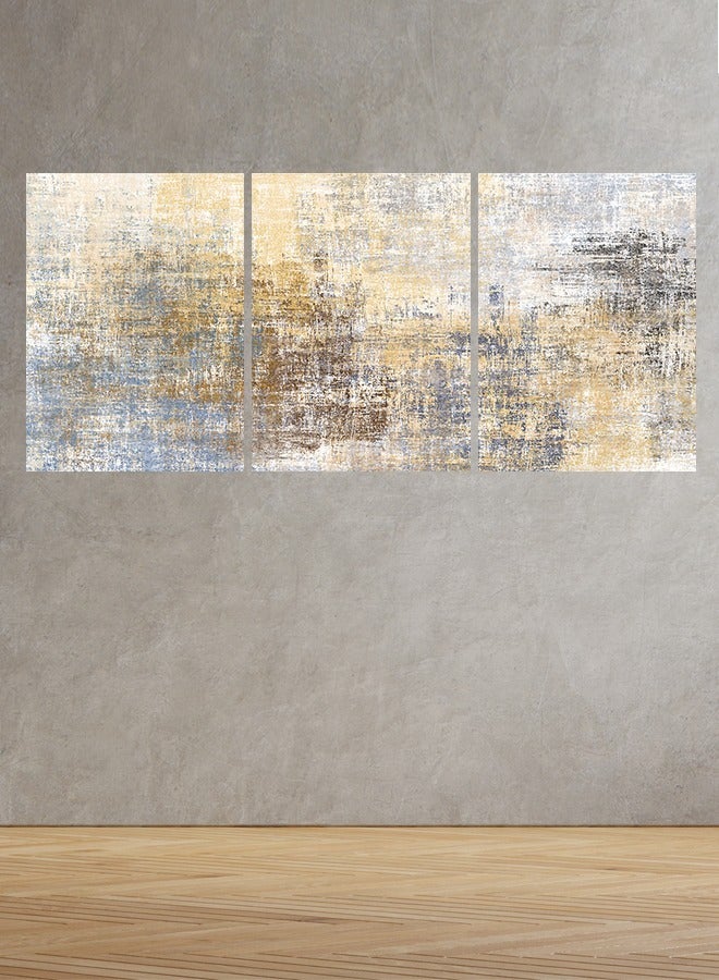 Marktna Set Of 3 Framed Canvas Wall Arts Stretched Over Wooden Frame with an Abstract Design - Image 1