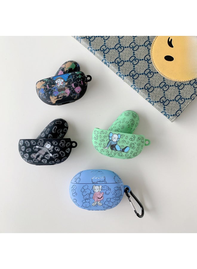 For Magic Beats Studio Buds + Bluetooth Headphone Set Cartoon Cute Silicone Protective Case Soft Case Tide-Color:Silicone Soft Shell-beige Baby-Model:Magic Sound Beats Studio Buds + Universal (protective Cover) - Image 4