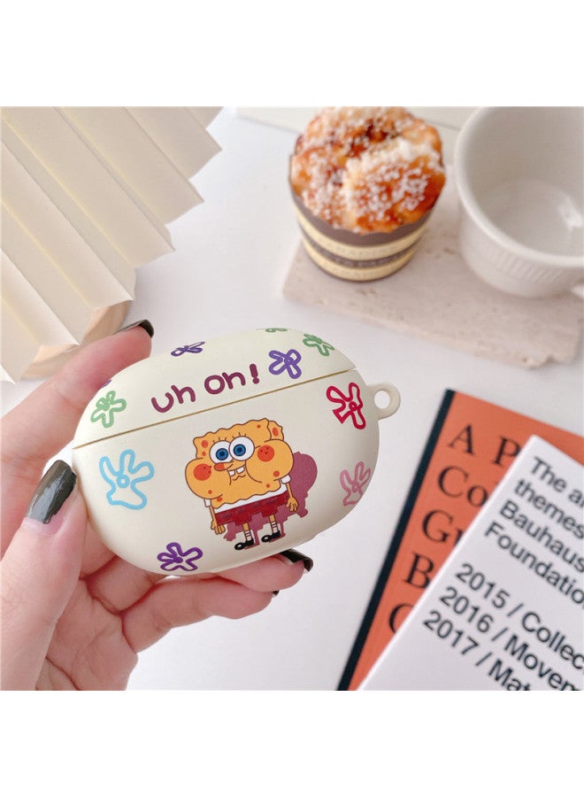 For Magic Beats Studio Buds + Bluetooth Headphone Set Cartoon Cute Silicone Protective Case Soft Case Tide-Color:Silicone Soft Shell-beige Baby-Model:Magic Sound Beats Studio Buds + Universal (protective Cover) - Image 1