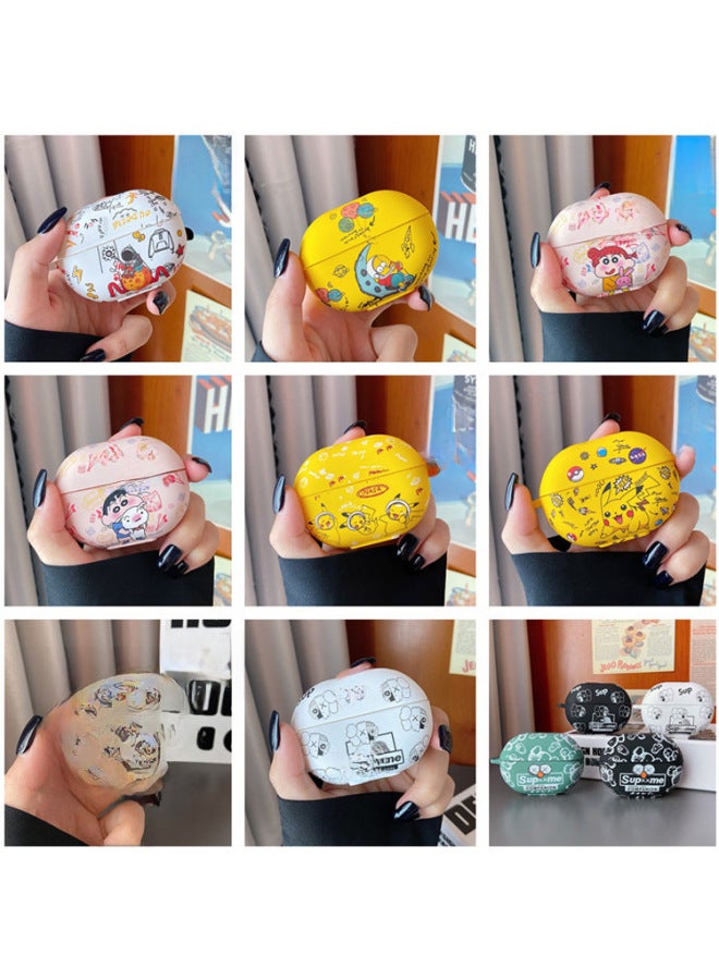 For Magic Beats Studio Buds + Bluetooth Headphone Set Cartoon Cute Silicone Protective Case Soft Case Tide-Color:Silicone Soft Shell-beige Baby-Model:Magic Sound Beats Studio Buds + Universal (protective Cover) - Image 3