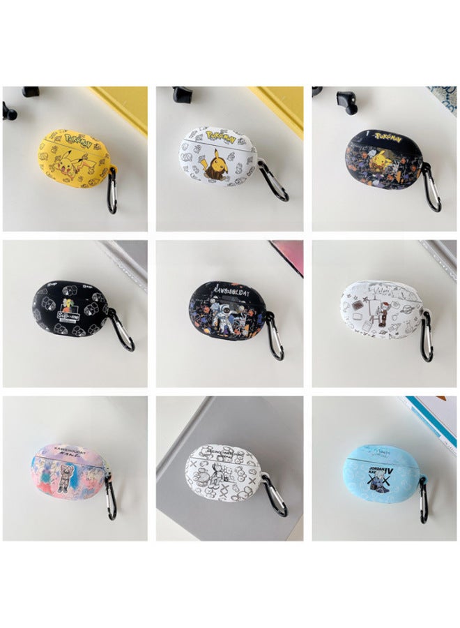 For Magic Beats Studio Buds + Bluetooth Headphone Set Cartoon Cute Silicone Protective Case Soft Case Tide-Color:Silicone Soft Shell-beige Baby-Model:Magic Sound Beats Studio Buds + Universal (protective Cover) - Image 2