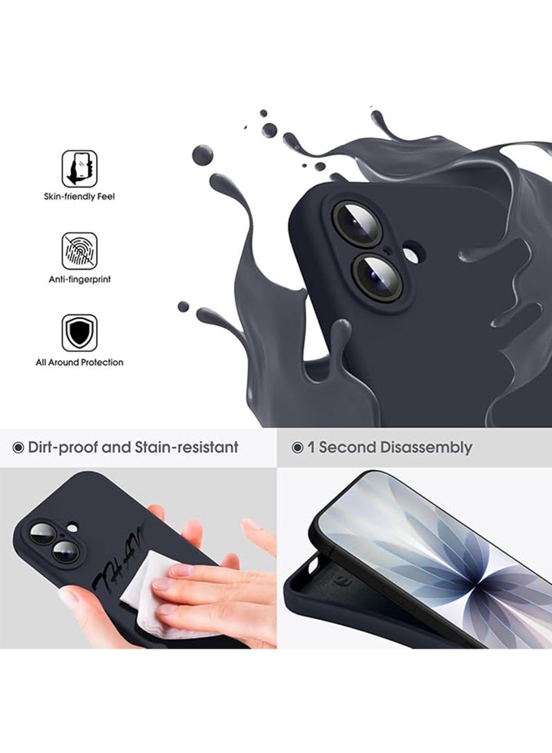 WRISTWISE Case Cover for iPhone 17 - [Camera All-Round Protection] [Soft Microfiber Lining Anti-Scratch] Shockproof Phone Case Cover, Black - Image 3