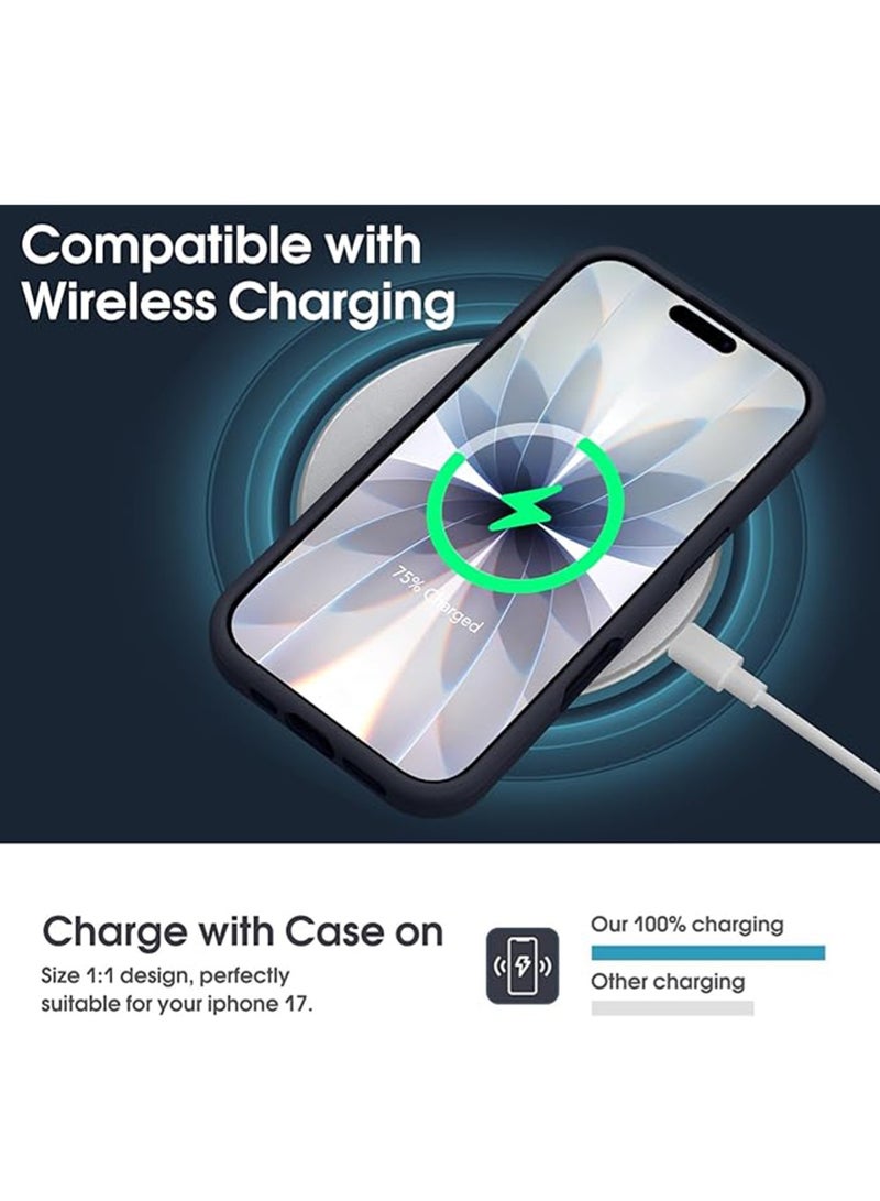 WRISTWISE Case Cover for iPhone 17 - [Camera All-Round Protection] [Soft Microfiber Lining Anti-Scratch] Shockproof Phone Case Cover, Black - Image 5