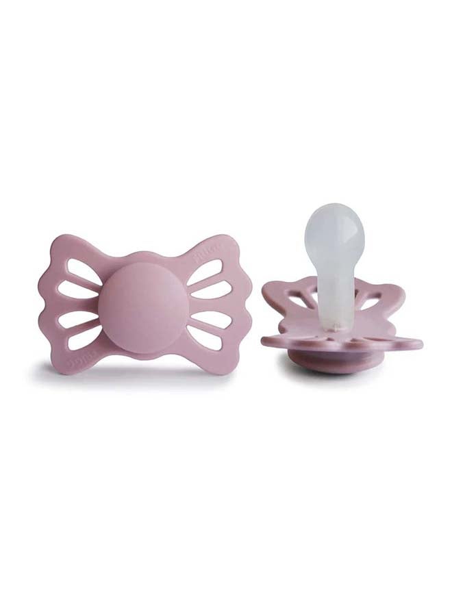 FRIGG Lucky Symmetrical Silicone Baby Pacifier 6-18M 1-Pack Primrose - Size 2 - Image 2