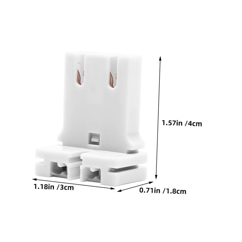 DOITOOL 12Pcs U-Shaped Tube Light Holder for Fluorescent Lamps Easy Installation and Stable Light Fixture Socket for Lighting - Image 2