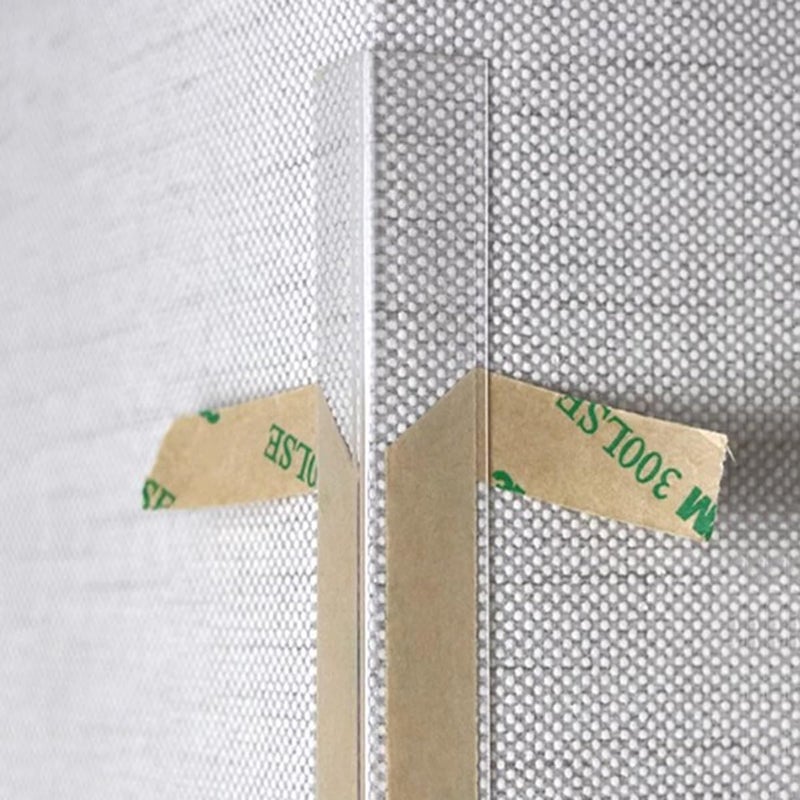 wall corner protector,corner guards, L Shape Wall Corner Guards Corner Shield, Furniture Bumper Decor Cover Clear Corner Guard Plastic Self-Adhesive Corner Trim Strip, Clear Corner Protectors with Tap - Image 1