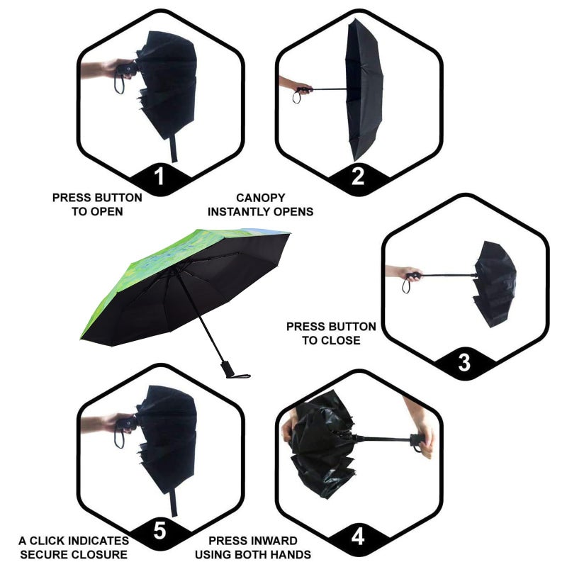 SY COMPACT Travel Umbrella Windproof Automatic Umbrellas Small Compact UV Sun Protection Factory Outlet Umbrella - Image 3