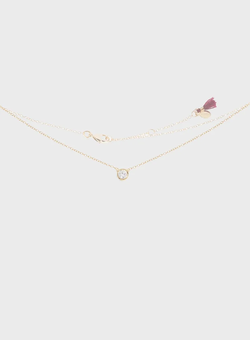 SHASHI Solitaire Necklace