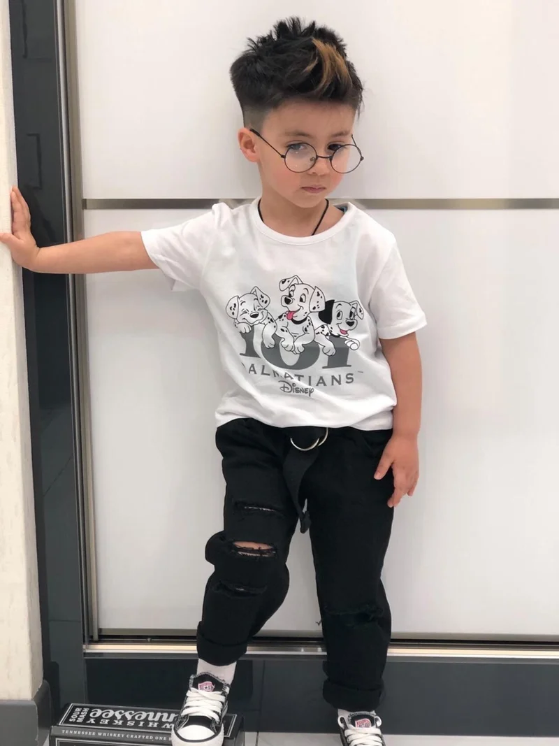 مينيمن جيجيليري My Little Ones Dalmatian Printed Bottom and Top Men's Set