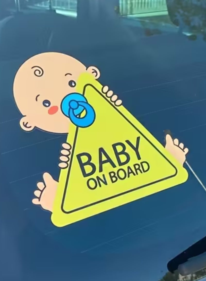 ARS Premium Self-Adhesive Car Decal – Durable PVC Vinyl Sticker “Baby On Board” (1 Piece), Weather-Resistant Vehicle Graphics for Auto Windows, Bumpers & Doors - Image 4