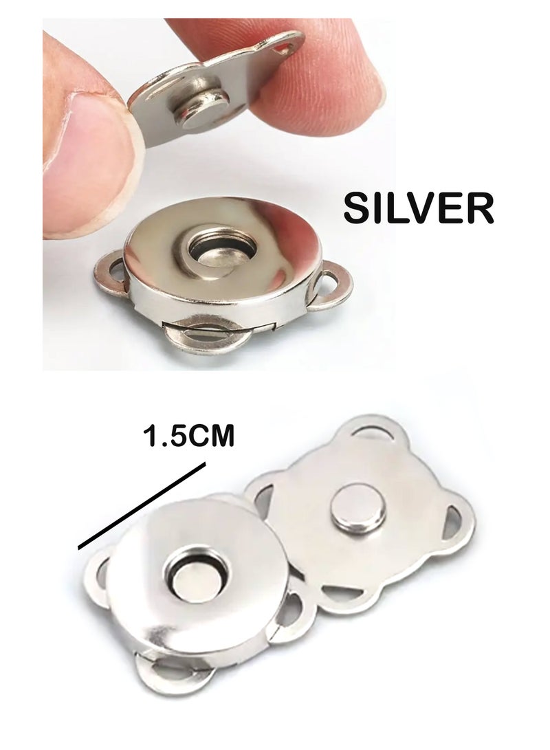 25 Pairs Magnetic Buckle Button Plum Magnetic Buckle For Bag Clothes Handbag Scraping  - Image 1