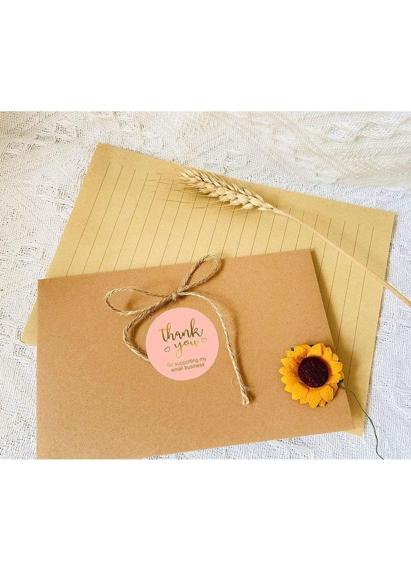 Bukela 500 PCS Stickers Roll Set Thank You for Business Letter, Gift Packaging, Customer Mailer & Retail Bag Decorative Sealing Stickers Adhesive Sticker Labels Wrapping Supplies - Image 4