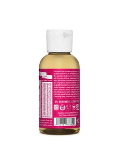 Dr. Bronner's صابون سائل قشتالة نقي (ورد 2 أونصة) مصنوع من زيوت عضوية 18 استخدامًا في 1 للوجه والجسم والشعر والغسيل والحيوانات الأليفة والأطباق مركّز نباتي وغير معدّل وراثيًا  - Image 2