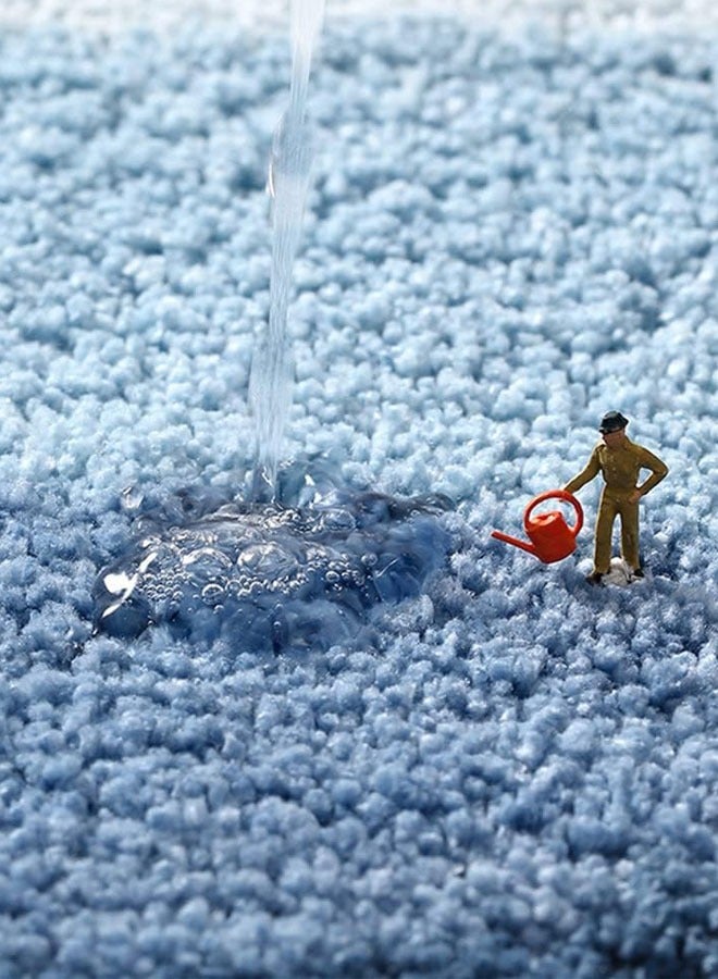 Hanayo Bath Mat Quickly Absorb Water Non-Slip Soft Plush Bathroom Mat Fast Drying Bath Rug for Bathroom Toilet Bedroom Kitchen 40x60cm(Green&Brown) - Image 5