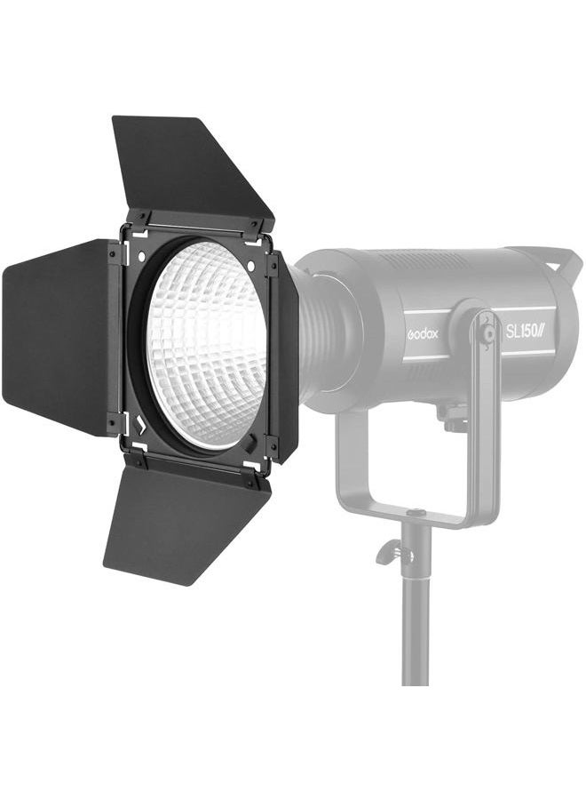 Godox BD-04 Barn Door & Honeycomb Grid &4 Color Gel Filters Compatible for Standard Reflectors Accessories kit - Image 4